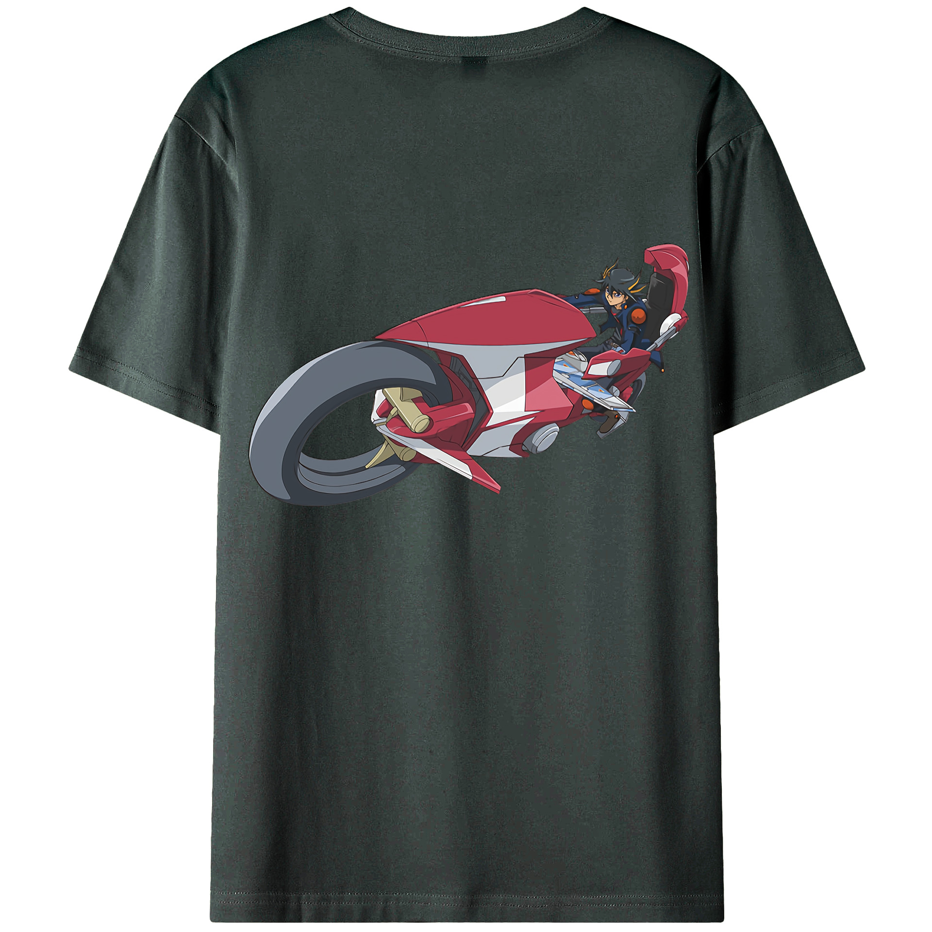 （画像用） 遊☆戯☆王 Yu-Gi-Oh! 綿100％ メンズ半袖Tシャツ（バックプリント） 通気性